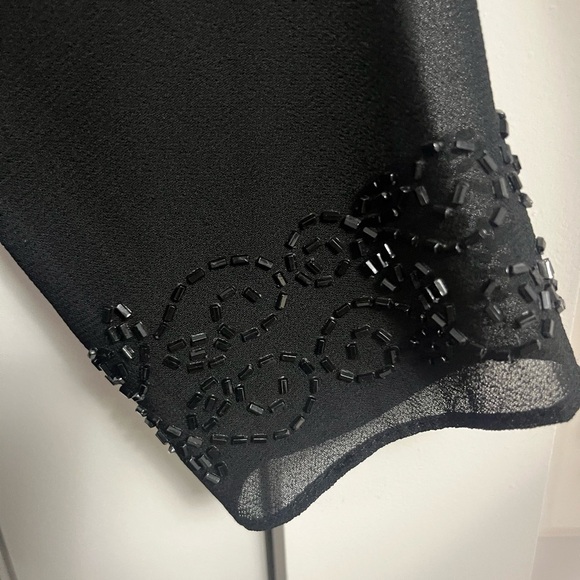 Coldwater creek elegant black dress with matching jacket. Subtle black beading. - Picture 5 of 5